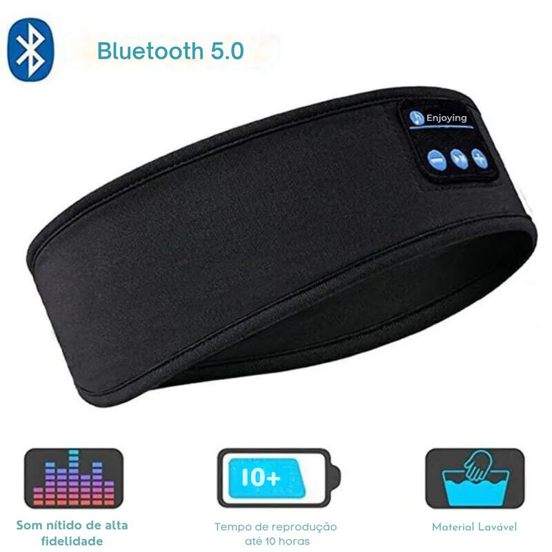 Bandana Relaxante - Fone de ouvido Bluetooth - Nishop Online